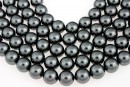 Swarovski pearl, dark grey, 8mm - x50