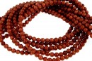 Brown goldstone, round, 3mm