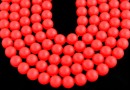 Swarovski pearl, neon red, 6mm - x20