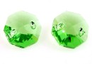 Swarovski, octagon link, peridot, 12mm - x2