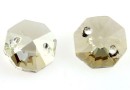 Swarovski, octagon link, silver shade, 12mm - x2