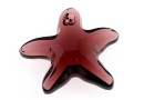 Swarovski, starfish pendant, burgundy, 20mm - x1