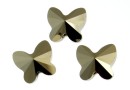 Swarovski, butterfly bead, metalic light gold 2x, 6mm - x2