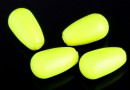 Swarovski drop pearls, neon yellow, 11.5x6mm - x2