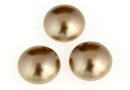 Swarovski, crystal pearl cabochon, bronze, 6mm - x2