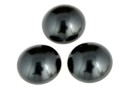 Swarovski, crystal pearl cabochon, black, 6mm - x2