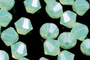 Swarovski, margele bicone, chrysolite opal, 6mm - x10