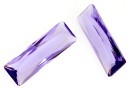 Swarovski, princess baguette, tanzanite, 24x8mm - x1