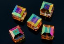 Swarovski, cube bead, astral pink, 8mm - x1