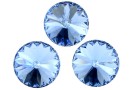 Swarovski, rivoli, light sapphire, 12mm - x2