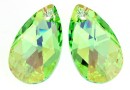 Swarovski, drop pendant, peridot aurora borealis, 16mm - x1