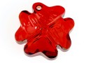 Swarovski, clover pendant, red magma, 19mm - x1