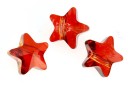 Swarovski, star bead, red magma, 8mm - x2