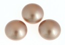 Swarovski, crystal pearl cabochon, powder almond, 6mm - x2