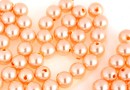 Swarovski one hole pearls, peach, 5mm - x4