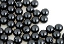 Swarovski one hole pearls, black, 5mm - x4