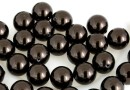 Swarovski one hole pearls, deep brown, 8mm - x2