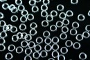 Soldered jump rings, 925 silver, 4.6x0.8mm - x10