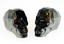 Swarovski, skull bead, silver night, 15x13mm - x1