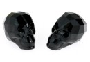 Swarovski, skull bead, jet, 19x21mm - x1