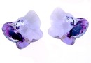 Swarovski, butterfly pendant, violet, 18mm - x1