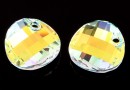 Swarovski, twist pendant, aurora borealis, 18mm - x1