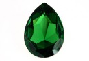 Swarovski, rivoli cabochon, dark moss green, 30x20mm - x1