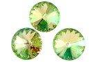 Swarovski, rivoli, luminous green, 8mm - x2