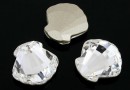 Swarovski, shell fancy, crystal, 14mm - x1