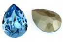 Swarovski drop fancy, aquamarine, 18x13mm - x1