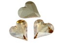 Swarovski, heart fancy, golden shadow, 13x12mm - x1