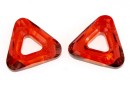 Swarovski, triangle pendant, red magma, 14mm - x1