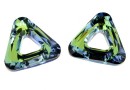 Swarovski, triangle pendant, sahara, 14mm - x1