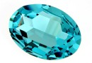 Swarovski, rivoli cabochon, light turquoise, 30x22mm - x1