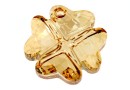 Swarovski, clover pendant, golden shadow, 19mm - x1