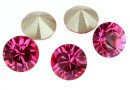 Swarovski, chaton SS 34, fuchsia, 7mm - x2