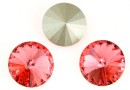 Swarovski, rivoli, rose peach, 12mm - x2