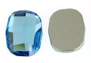 Swarovski, Graphic cabochon, aquamarine, 14mm - x1