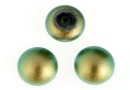 Swarovski, crystal pearl cabochon, iridescent green, 8mm - x2