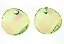 Swarovski, twist pendant, luminous green, 18mm - x1