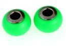 Swarovski, becharmed crystal, neon green pearl, 14mm - x1