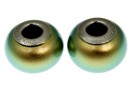 Swarovski, becharmed crystal, iridescent green pearl, 14mm - x1