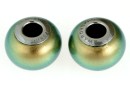 Swarovski, becharmed crystal, iridescent green pearl, 14mm - x1