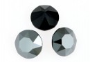 Swarovski, chaton SS39, jet hematite, 8mm - x2