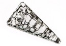 Swarovski, spike pendant, black patina, 39mm - x1