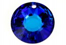 Swarovski, Sun pendant, bermuda blue, 12mm - x2