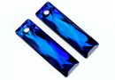 Swarovski, Queen baguette pendant, bermuda blue, 25mm - x1