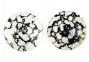 Swarovski, rivoli pendant, black patina, 12mm - x2