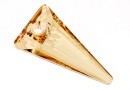 Swarovski, spike pendant, golden shadow, 39mm - x1