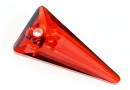 Swarovski, spike pendant, red magma, 39mm - x1